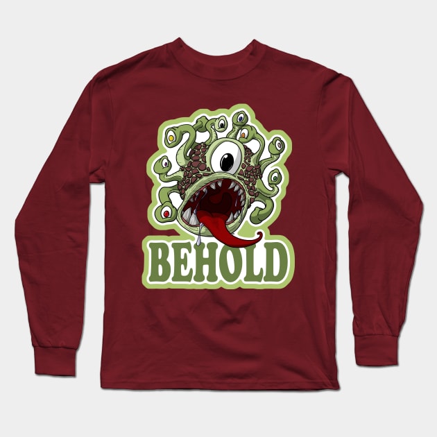 Behold! Long Sleeve T-Shirt by Fighter Guy Studios